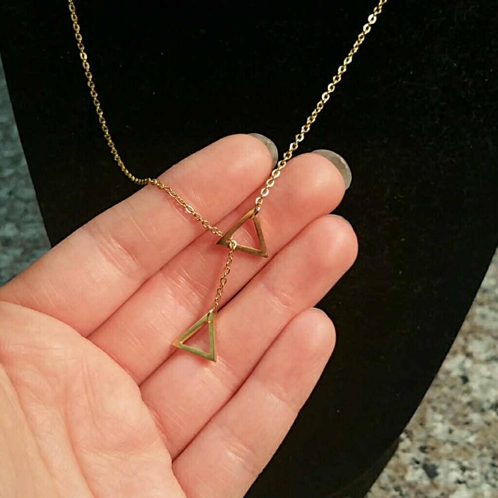 Interlocking Triangle Freedom Necklace - image 3